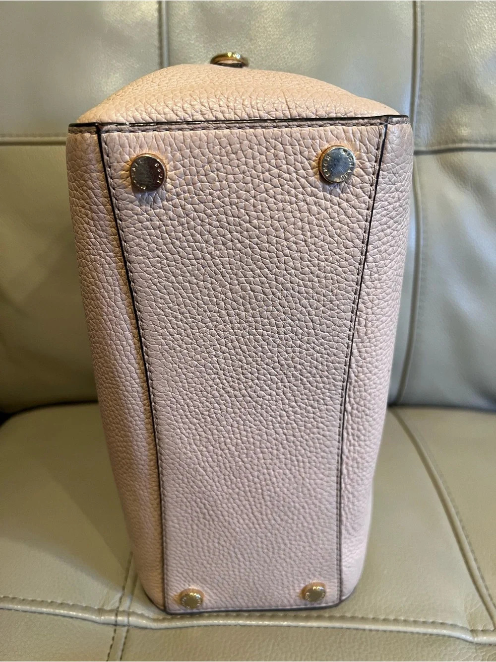 Michael Kors Ciara Pebbled Leather Bag Messenger Crossbody Medium Pink Blush